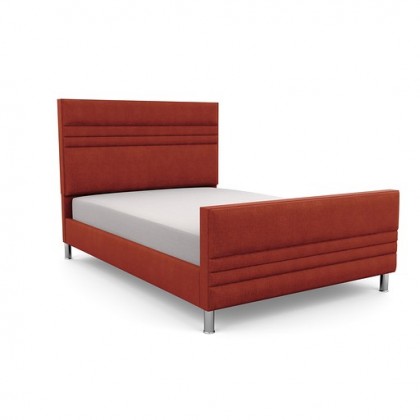 Bowgreave high foot end upholstered bed frame and headboard