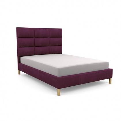 Broughton low foot end upholstered bed frame and headboard